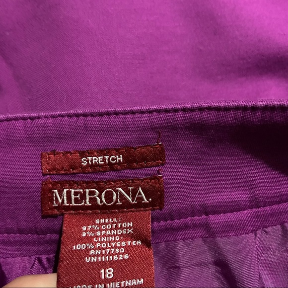 Merona Stretch Purple Skirt D - Picture 4 of 6
